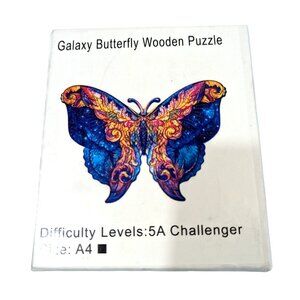 Galaxy Butterfly 3D Wooden Puzzle Jigsaw Butterfly Shaped